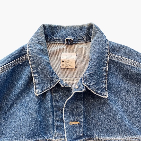 Carhartt Men’s Jacket Vintage Trucker J12 DST Cotton Denim Blue Size L - Picture 4 of 9